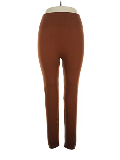 Pre-owned Nina Leonard Active Pants In Brown