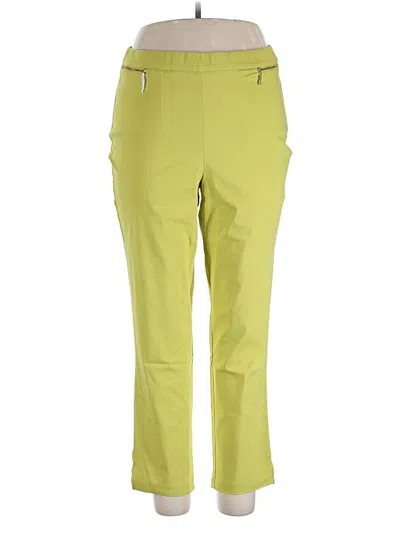 Pre-owned Nina Leonard Active Pants In Green