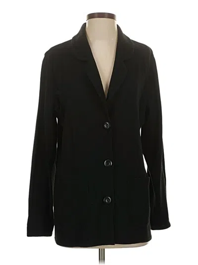 Pre-owned Nina Leonard Cardigan Sweater In Black