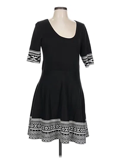 Pre-owned Nina Leonard Cardigan Sweater In Black