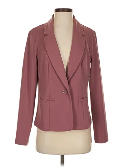 Pre-owned Nina Leonard Cardigan Sweater In Burgundy