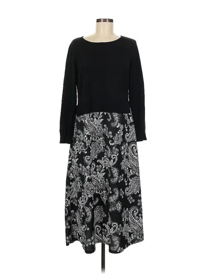 Pre-owned Nina Leonard Casual Dress In Black