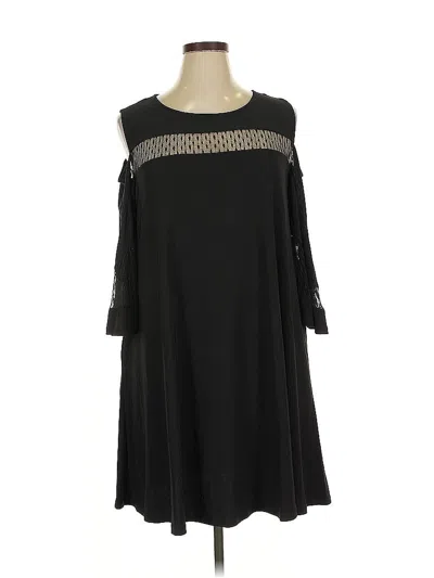 Pre-owned Nina Leonard Casual Dress In Black