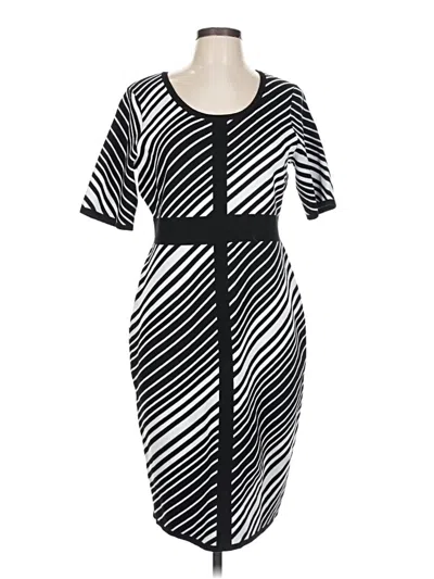 Pre-owned Nina Leonard Casual Dress In Black