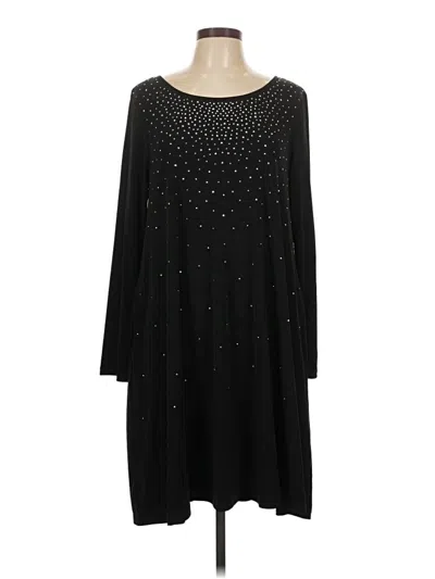 Pre-owned Nina Leonard Casual Dress In Black