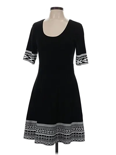 Pre-owned Nina Leonard Casual Dress In Black
