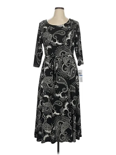 Pre-owned Nina Leonard Casual Dress In Black