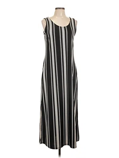 Nina Leonard Casual Dress In Black