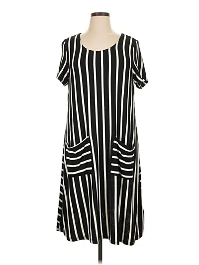 Pre-owned Nina Leonard Casual Dress In Black