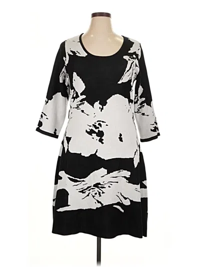 Pre-owned Nina Leonard Casual Dress In Black