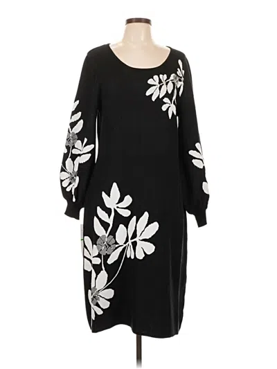 Pre-owned Nina Leonard Casual Dress In Black