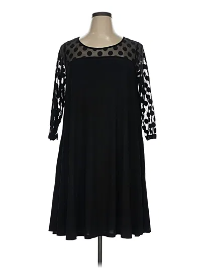 Pre-owned Nina Leonard Casual Dress In Black