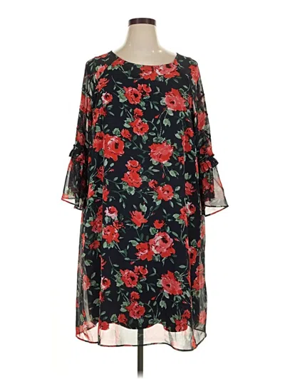 Pre-owned Nina Leonard Casual Dress In Black
