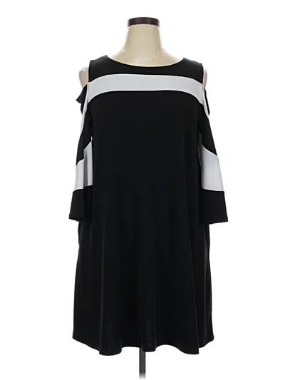 Pre-owned Nina Leonard Casual Dress In Black