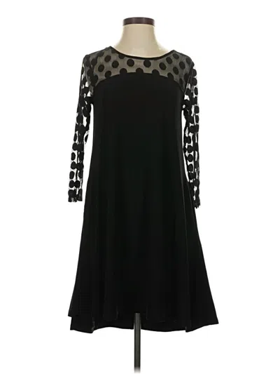 Pre-owned Nina Leonard Casual Dress In Black