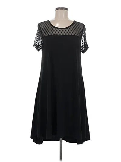 Pre-owned Nina Leonard Casual Dress In Black