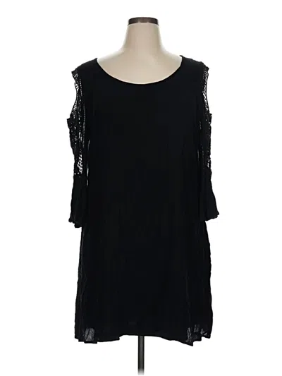 Pre-owned Nina Leonard Casual Dress In Black