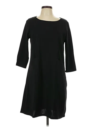 Nina Leonard Casual Dress In Black