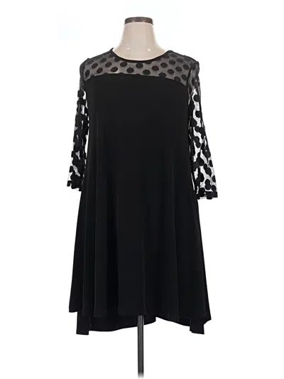 Pre-owned Nina Leonard Casual Dress In Black