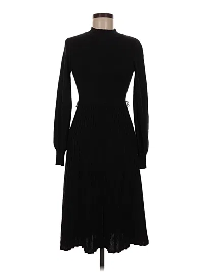 Pre-owned Nina Leonard Casual Dress In Black