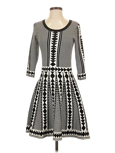Pre-owned Nina Leonard Casual Dress In Black