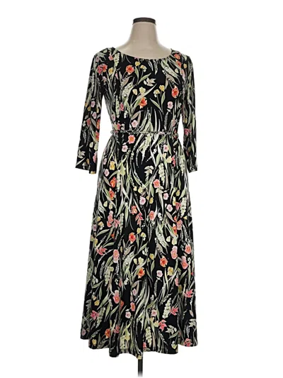Pre-owned Nina Leonard Casual Dress In Black