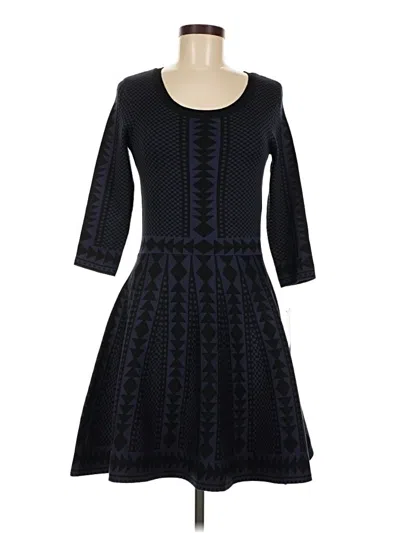 Pre-owned Nina Leonard Casual Dress In Black