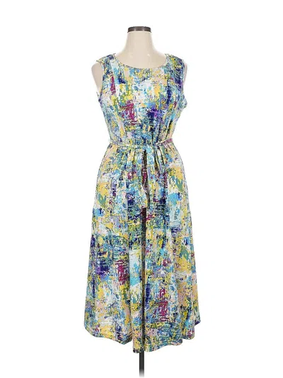 Pre-owned Nina Leonard Casual Dress In Blue