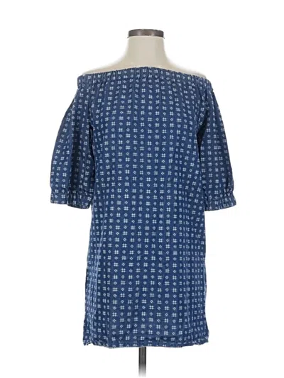 Pre-owned Nina Leonard Casual Dress In Blue