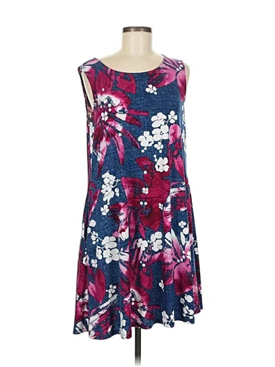 Pre-owned Nina Leonard Casual Dress In Blue