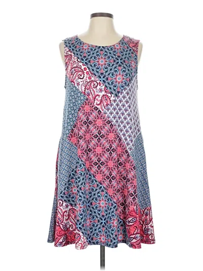 Pre-owned Nina Leonard Casual Dress In Blue