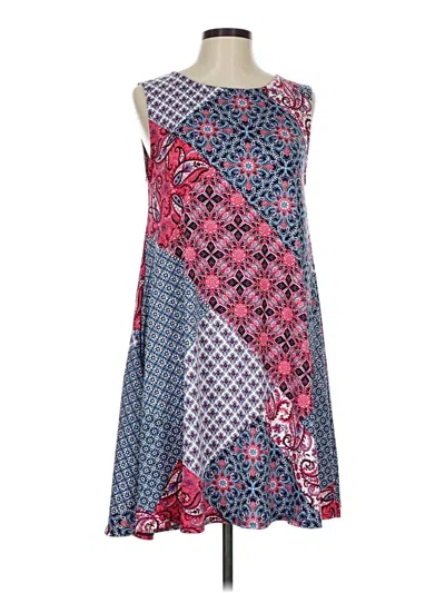 Pre-owned Nina Leonard Casual Dress In Blue