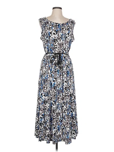 Pre-owned Nina Leonard Casual Dress In Blue