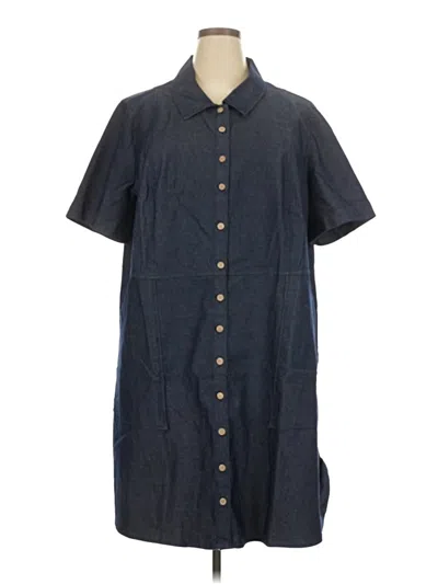 Pre-owned Nina Leonard Casual Dress In Blue