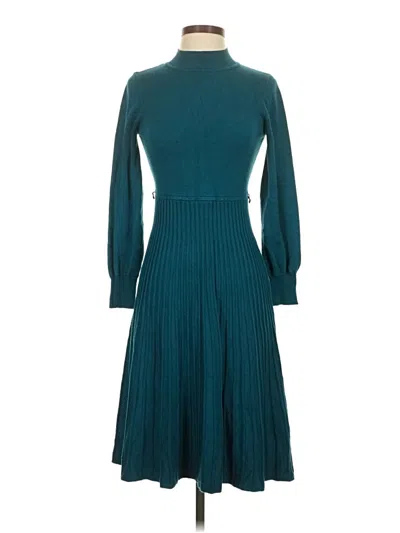 Pre-owned Nina Leonard Casual Dress In Blue