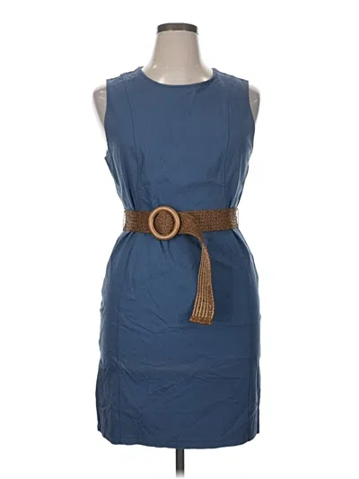 Pre-owned Nina Leonard Casual Dress In Blue