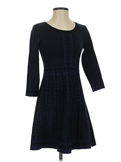 Pre-owned Nina Leonard Casual Dress In Blue