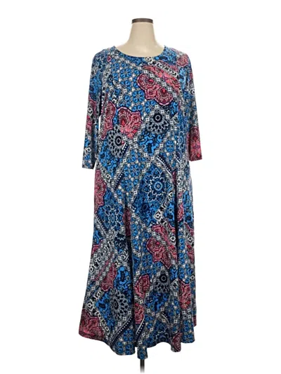 Pre-owned Nina Leonard Casual Dress In Blue