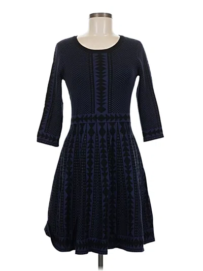 Pre-owned Nina Leonard Casual Dress In Blue