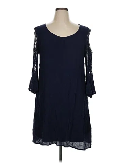 Pre-owned Nina Leonard Casual Dress In Blue