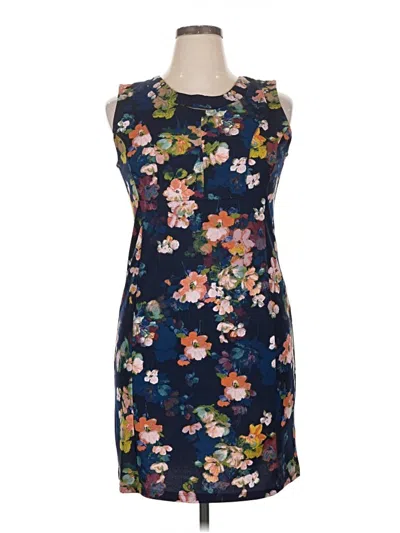 Pre-owned Nina Leonard Casual Dress In Blue