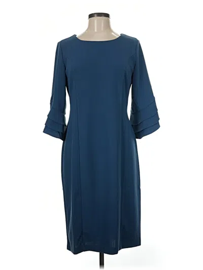 Pre-owned Nina Leonard Casual Dress In Blue