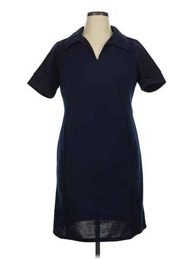 Pre-owned Nina Leonard Casual Dress In Blue
