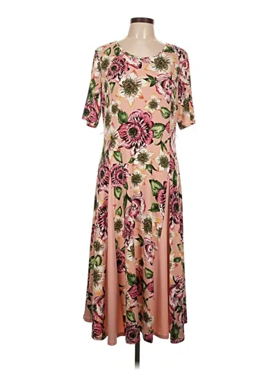 Pre-owned Nina Leonard Casual Dress In Brown