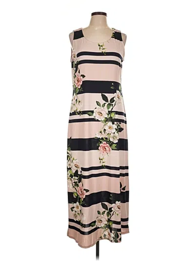 Pre-owned Nina Leonard Casual Dress In Brown