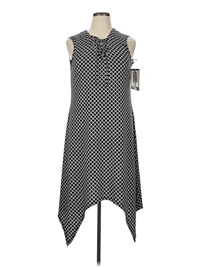 Nina Leonard Casual Dress In Gray
