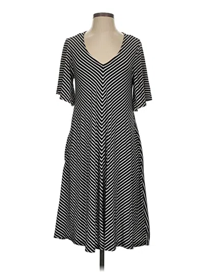 Pre-owned Nina Leonard Casual Dress In Gray