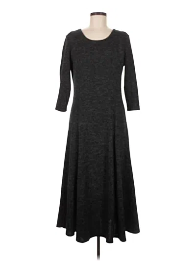 Pre-owned Nina Leonard Casual Dress In Gray