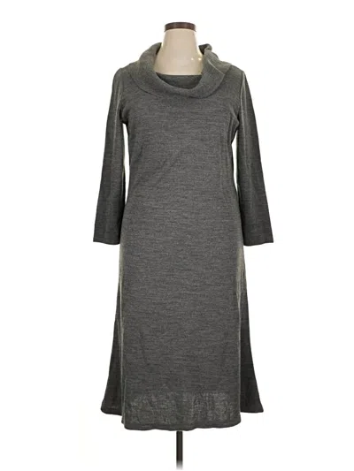 Pre-owned Nina Leonard Casual Dress In Gray