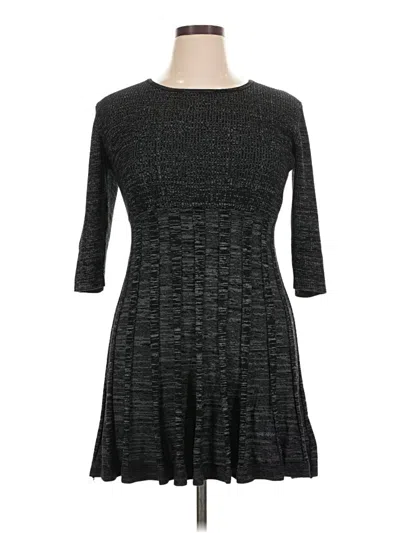 Pre-owned Nina Leonard Casual Dress In Gray
